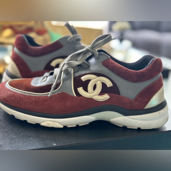 USED WOMEN CHANEL TRAINERS SUEDE - Picture 5 of 10